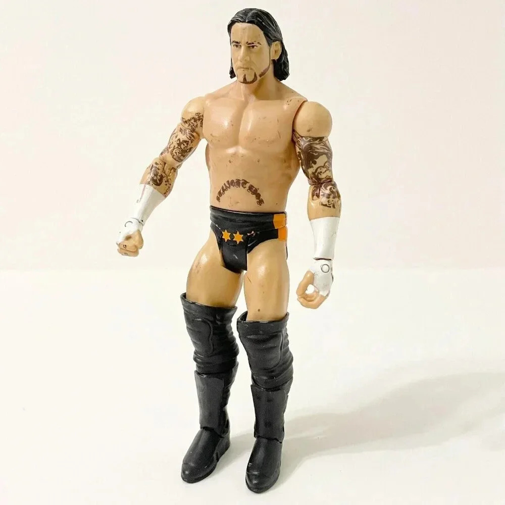 2010 Mattel WWE Wrestling CM Punk Figure WWF WCW